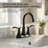 2-Handle 4" Centerset Bathroom Sink Faucet with High-Arc Spout, Pop-Up Drain, and Supply Lines-123035819