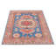 Tapis unique en laine noué à la main 5 pi 1 po x 7 pi 2 po nouvel âge Cobleskill en bleu foncé / rouge / crème