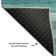 Tapis bleu sarcelle lavable à la machine Cerrito AMF535 Cerrito