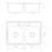 33 " L Drop-In Double Bowl Stainless Steel Kitchen Sink