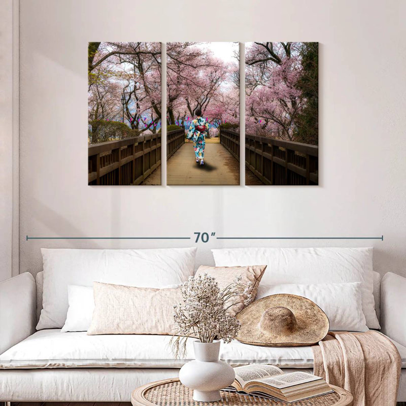Leisha Sakura Park Stroll, 28" H x 45" W