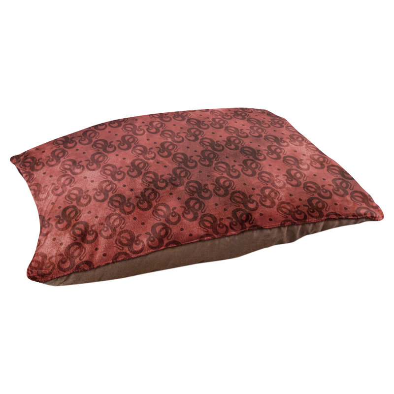 Coussin de créateur de serpents Byrge, L 29,5 po x l 19,5 po, Rouge