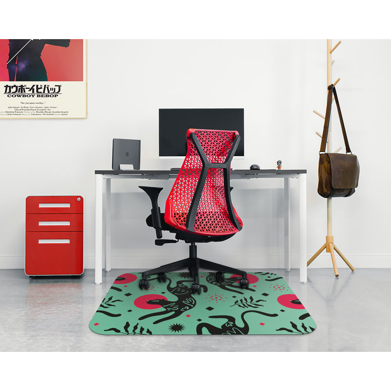 Naveyah Hard Floor Rectangular Chair Mat, 70 x 100cm