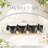 4-light Matte Black Vanity Light With Clear Glass Globe Shade,for Bathroom, Kitchen, Bedroom-526209796-526209819
