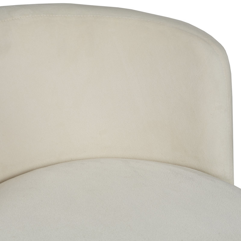 Tabouret de coiffeuse Kylen, Blanc cassé