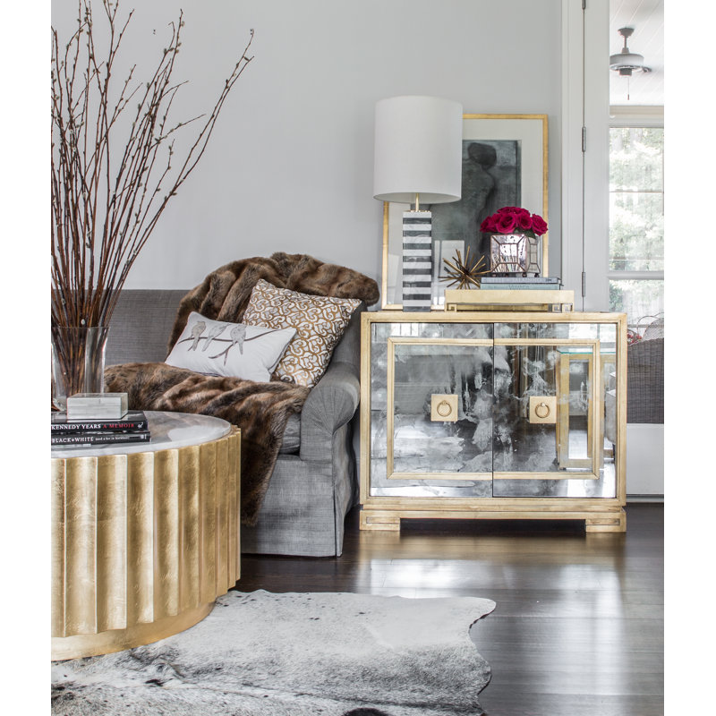 Ophelia Accent Cabinet, Gold