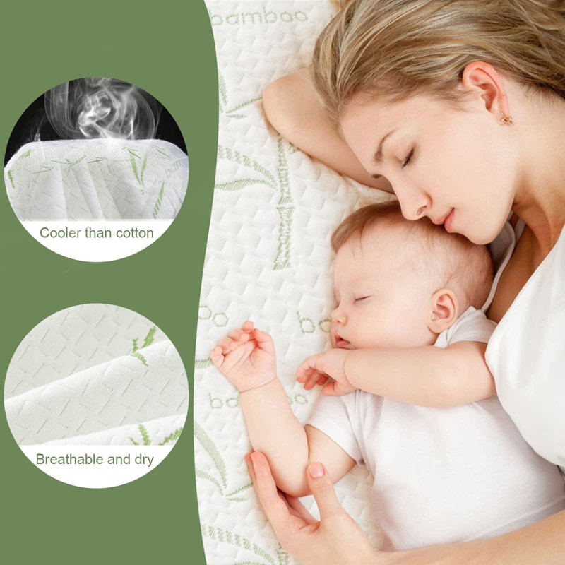 Queen Waterproof Bamboo Rayon Mattress Protector with Deep Pockets