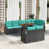 Coussin bleu / cadre noir est en rupture de stock