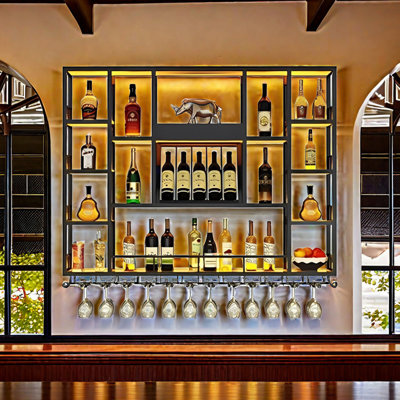 Lacquered Wall Mounted Wine Rack