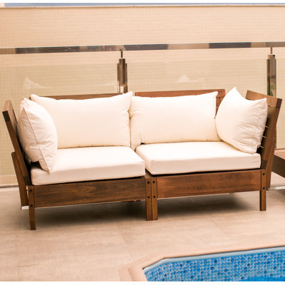 Chaise de patio avec coussins Shorehamby