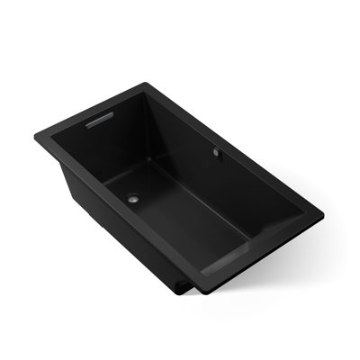Underscore® 66" x 36" Drop In Soaking Acrylic Bathtub with Heater