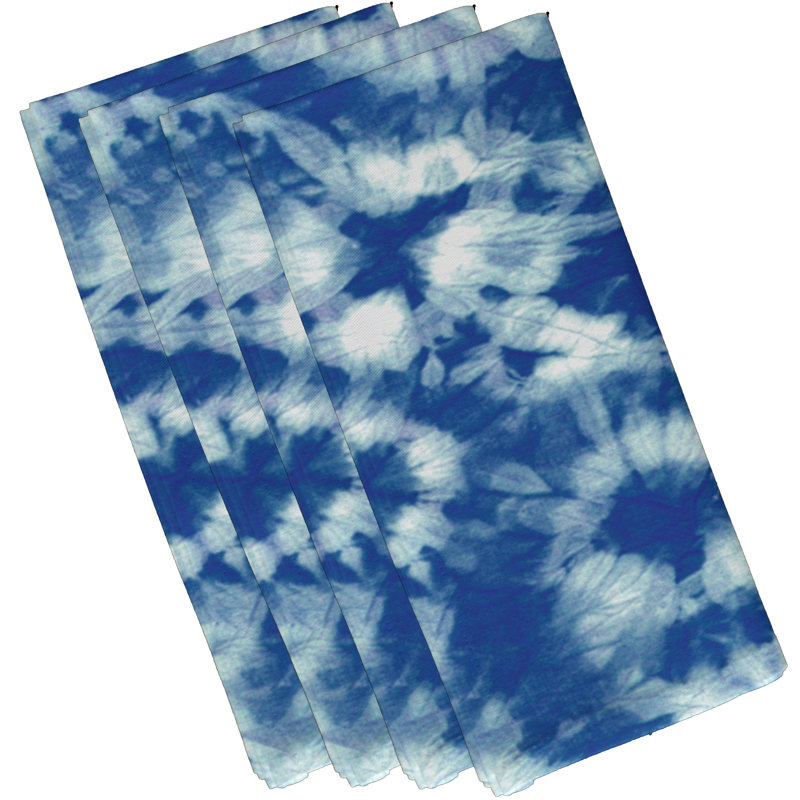 Ensemble de serviettes 4 pièces Caire, L 18 po x L 18 po, bleu