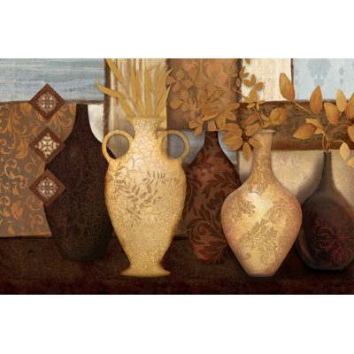 Patchwork Pots Bling 2 - Wrapped Canvas Painting
