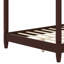 Lit plateforme à baldaquin élégant avec tête de lit tapissier et système de support à lattes en bois durable-126450301-126450302