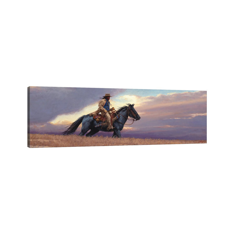 The Scout by Joe Velazquez - Wrapped Canvas Panoramic Painting, 30.48 cm H x 91.44 cm W x 1.91 cm D