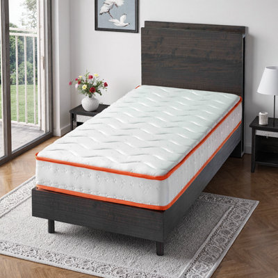 6 Inch Twin Hybrid Mattress in a Box - Medium Soft Feel with Motion Isolation, Pocket Springs & CertiPUR-US Foam for Superior Pressure Relief