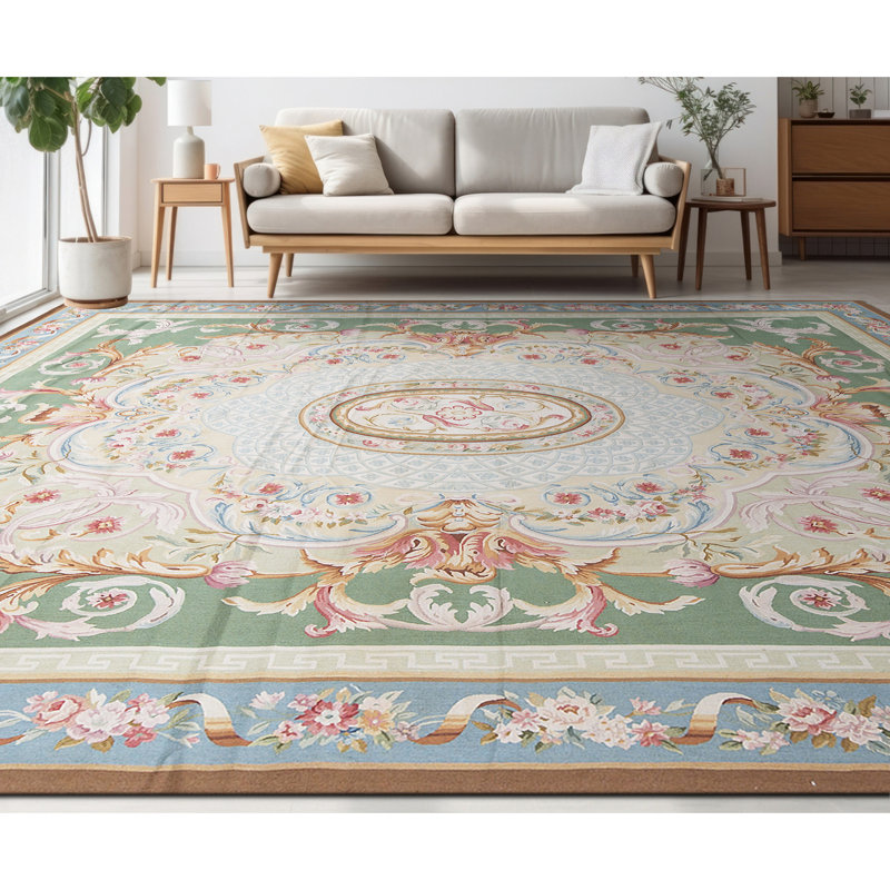 Hand-Knotted High-Quality Gold Area Rug