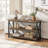 47 in Long Console Table, 3-Tier Entryway Table with Storage Shelves, Rectangular Sofa Table for Entryway, Industrial Entry Table