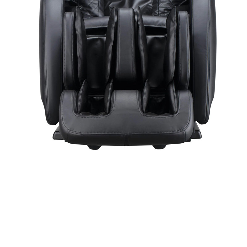 4D Full Body Massage Chair Zero Gravity With Auto Leg Extension App Control SL Track Shiatsu  Heated Recliner Black