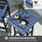 All Weather HDPE Bar Height Outdoor Table and Chairs Set for Bistro Patio Balcony-2024442122-2033036098