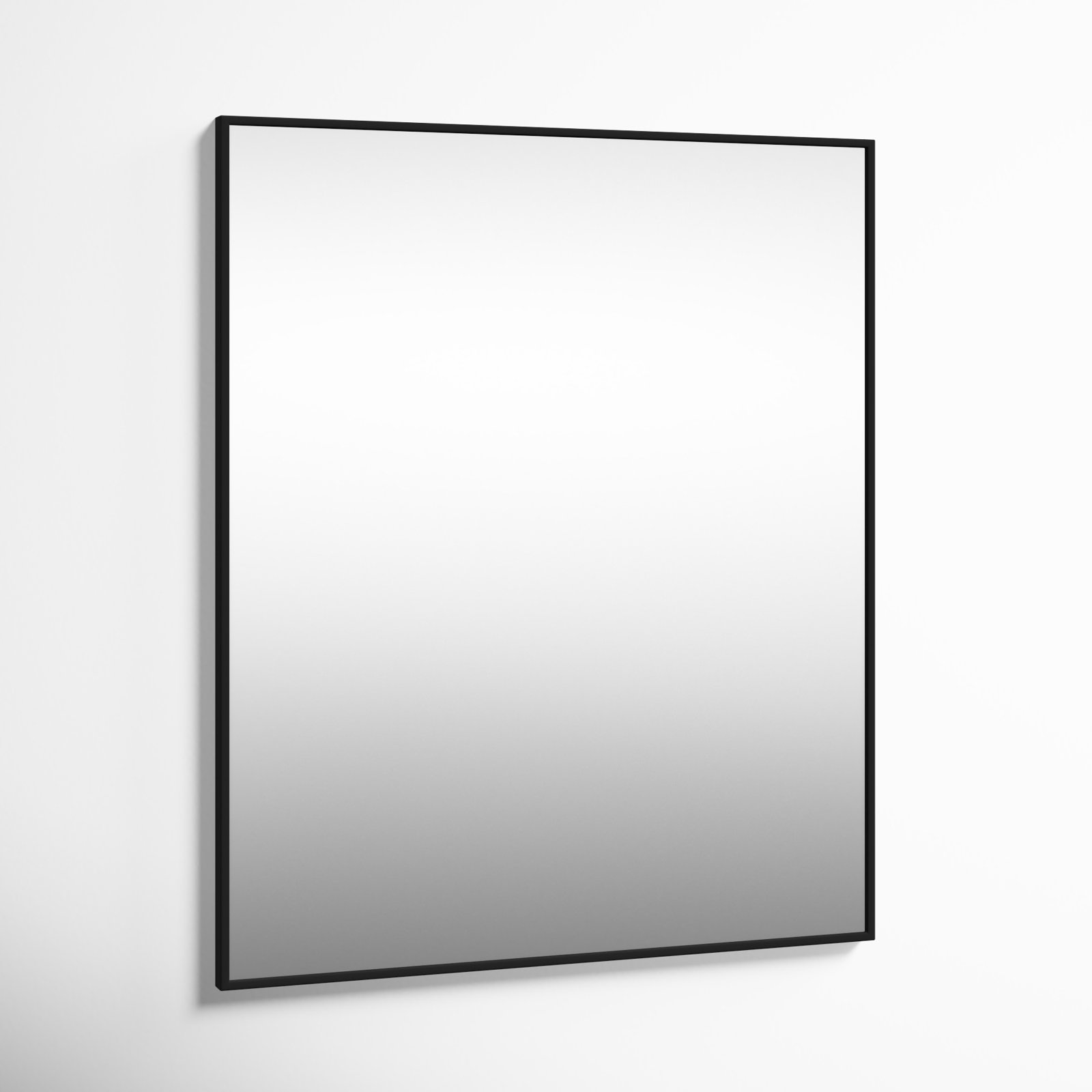 Sabine Metal Rectangle Wall Mirror, 36" x 30", Black