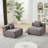 Chenille Modular Sofa Sectional with Pillows