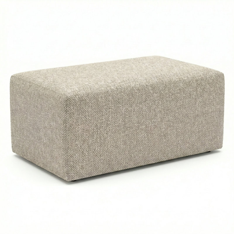 Berlin Gardens Lilly Hive 18X30x13 Rectangle Pouf, Beige