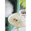 Table contemporaine en or brillant 16,9 x 16,9 x 28 po