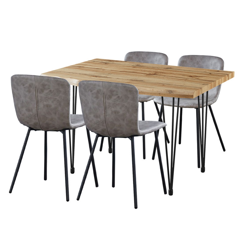 Mose 4 - Person Dining Set, 76cm H x 120cm L x 80cm W