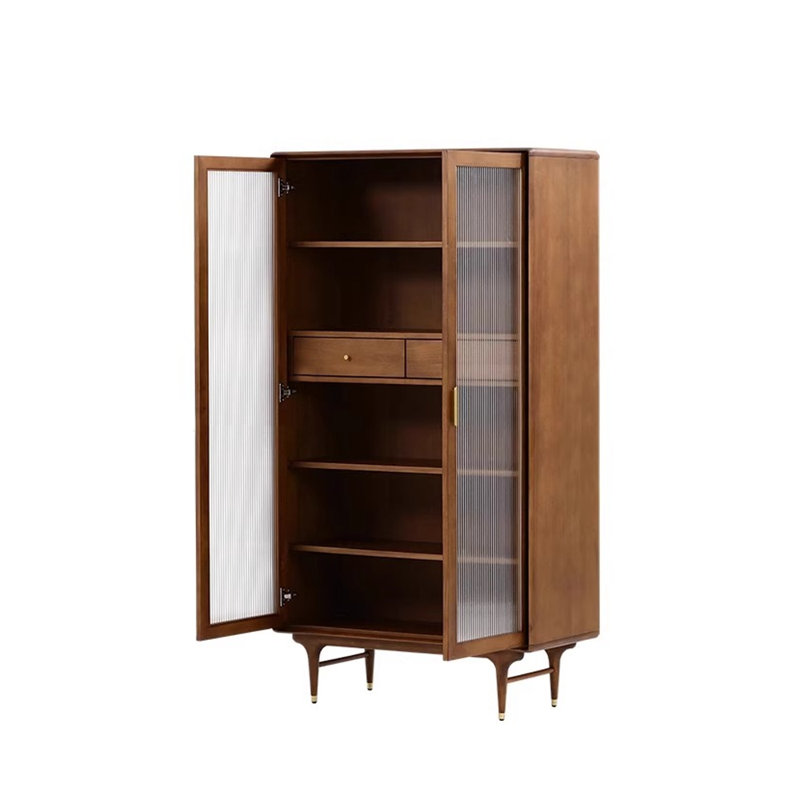 Bibliothèque de style moderne et minimaliste, Marron foncé