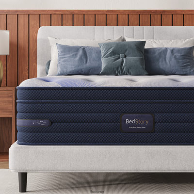Matelas hybride rafraîchissant King Firm de 35,5 cm (14 po) soulageant la pression, avec tissu rafraîchissant au toucher instantané et circulation d'air à 360°