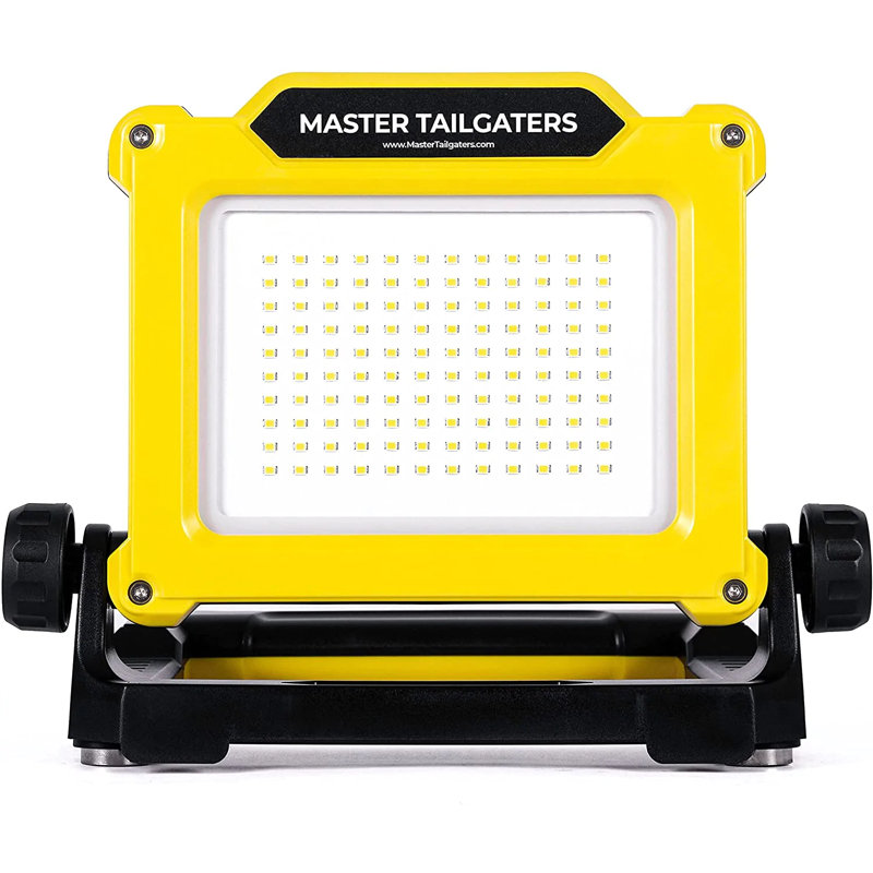 Projecteur de travail portatif à DEL alimenté par une pile 20V DeWalt ou une prise murale (3 réglages de luminosité)