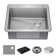 Delta Marca™ Drop-In Undermount Stainless Steel Single Bowl Kitchen Sink with Accessories