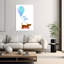 Never Stop Playing Dachshund Playful Whimsical Contemporary Dog Wall Art Print 1 Piece Wrapped Canvas Wall Art-877373626