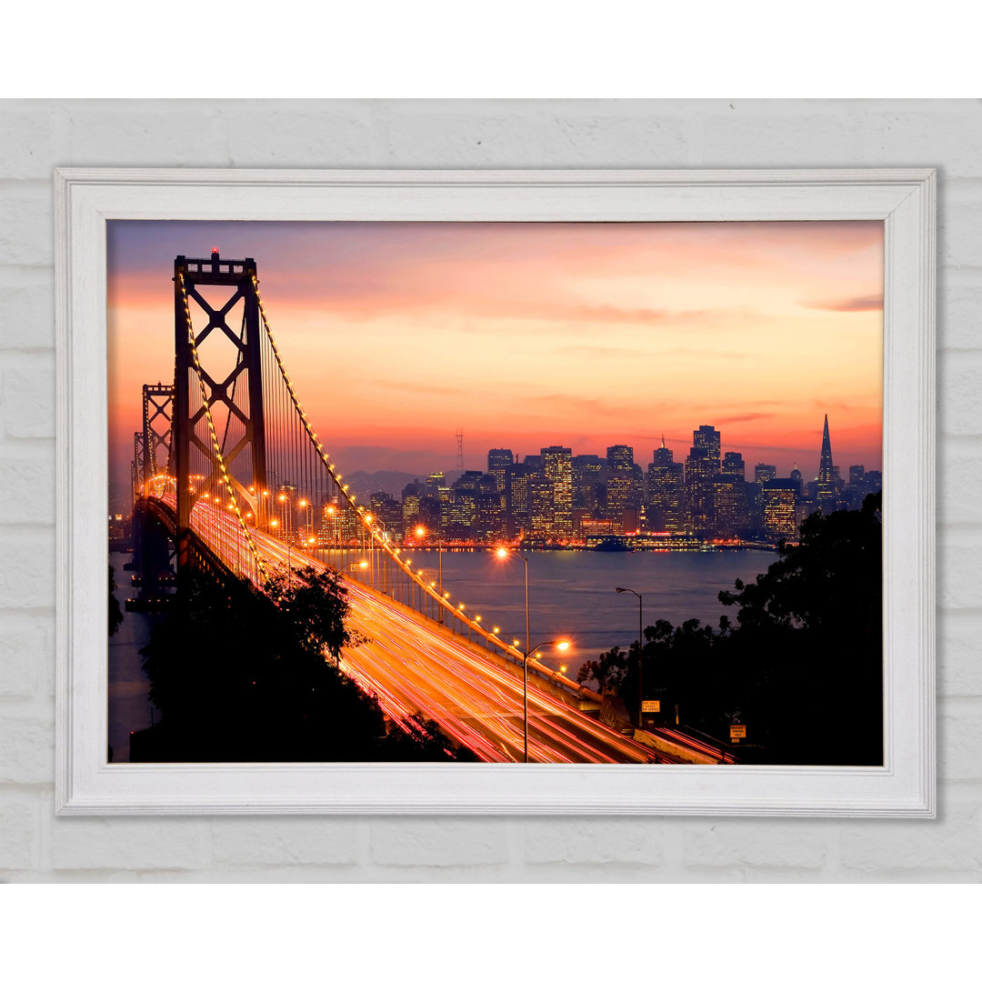 Golden Gate Bridge in die Stadt - Druck