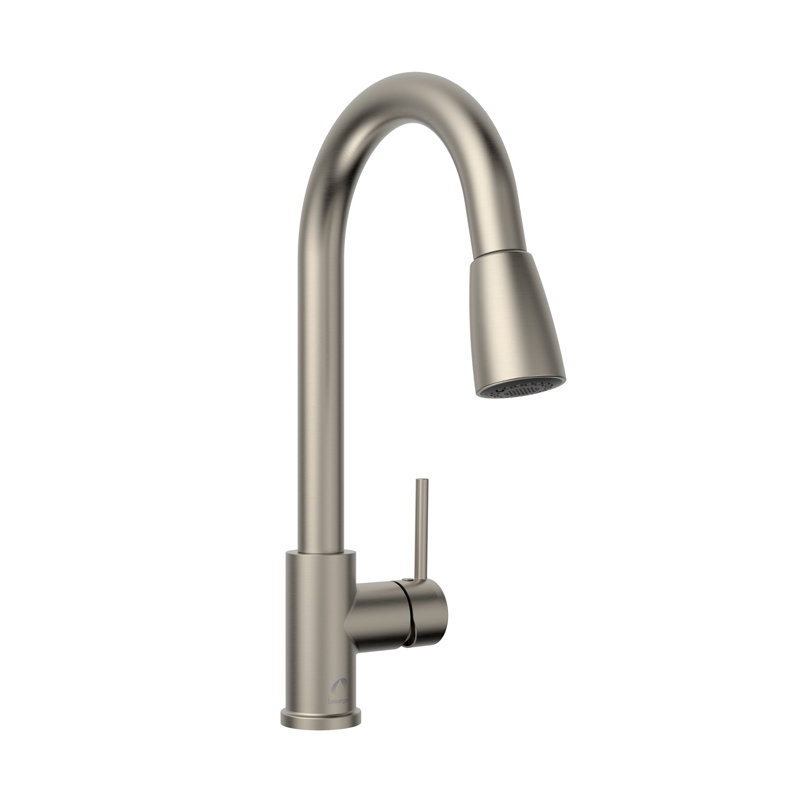 Robinet de cuisine à poignée simple Belanger, Nickel brossé