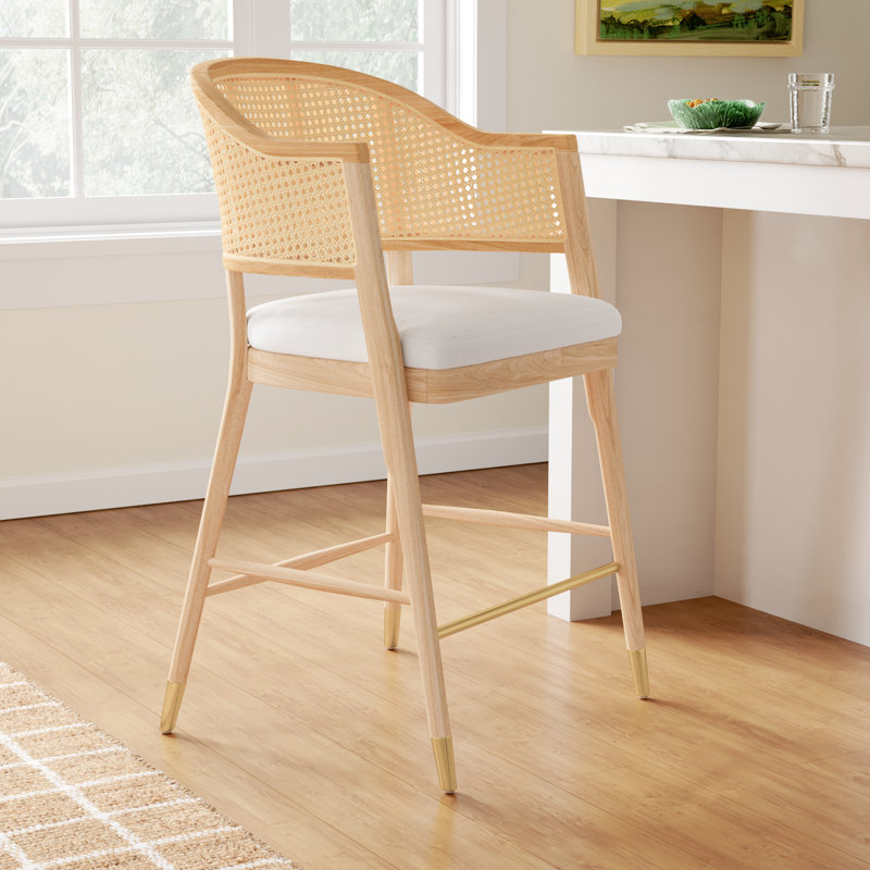 Godfrey stool, Natural, Bar Stool (26.81" Seat Height)