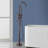 Double Handle Floor Mounted Tub Filler With Handshower-90992304