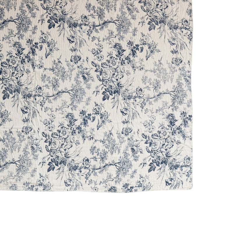 Throw Blanket, Blue Floral