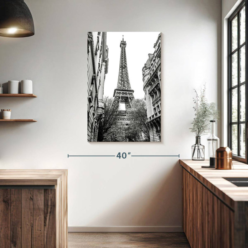 Aime Monochrome Eiffel Tower I, 39" H x 26" W