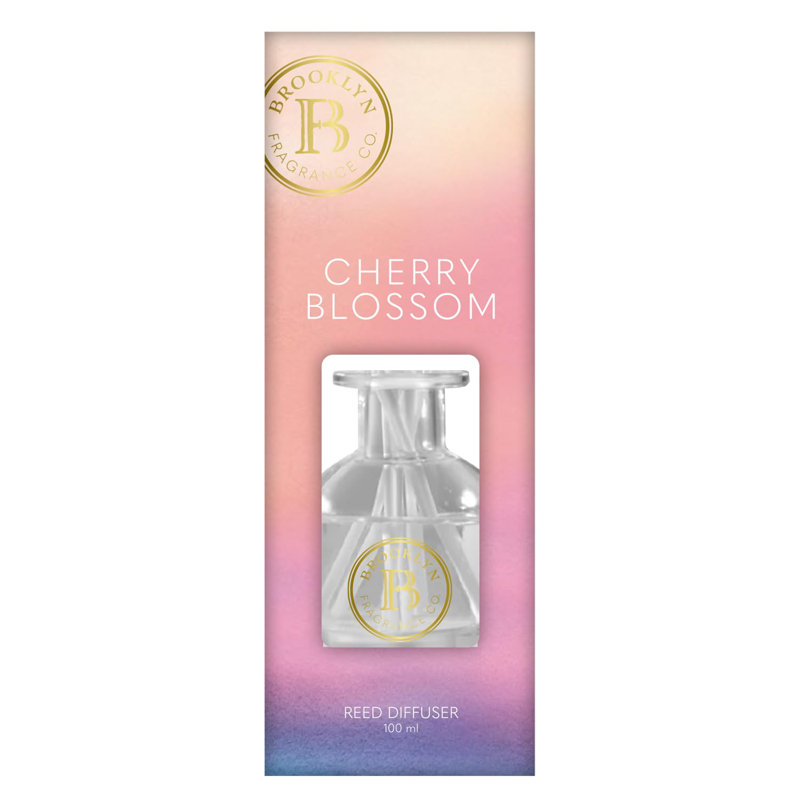 Brooklyn Fragrance Co., diffuseur d'arômes aquatiques - parfum de lin frais - parfum durable - 100 ml, Fleur de cerisier
