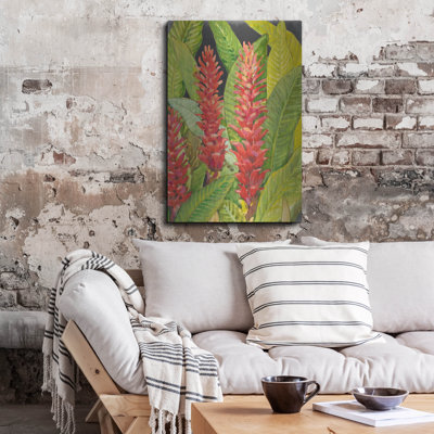 Bay Isle Home™ 'Red Tropical Flowers II' by Tim O'Toole, Metal Wall Art