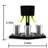 Brethauer-Downing Liquor Shot Dispenser And Pourer Set With Individual Stoppers