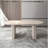Oval Extendable Dining Table with Travertine Finish