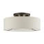 Plafonnier semi-encastré 3 lumières 17 po Zeidi-335605161