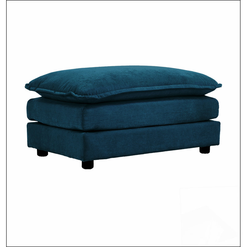Chenille Fabric Ottomans Footrest to Combine with 2 Seater Sofa, 3 Seater Sofa and 4 Seater Sofa,  Chenille
