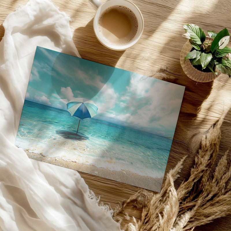 «Solitude in Aqua», reproduction d'art, H 12 po x l 16 po