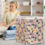  Sacs de rangement pour vêtements de 100 L, grands organisateurs de garde-robe et rangement, bacs de rangement pour vêtements pliables avec couvercles, contenants de rangement pour couverture, édredon, oreiller, literie-1570879
