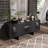 Solid Wood Black Sideboard