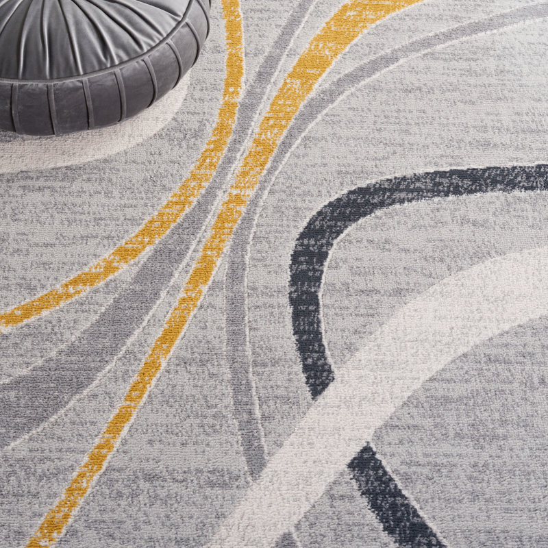 Henrieke Performance Abstract Rug, Rectangle 5'3" x 7'6"